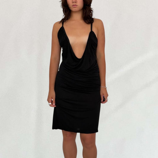Roberto Cavalli cowl neck dress