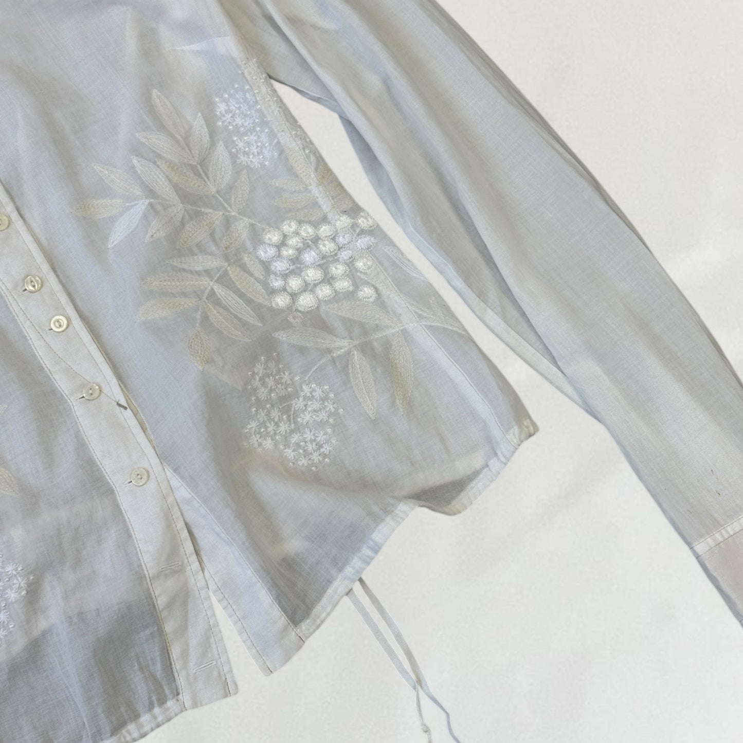 Marithé + François Girbaud embroidered shirt