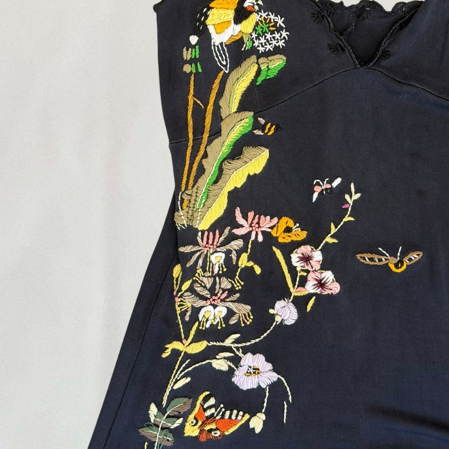 Roberto Cavalli embroidered dress