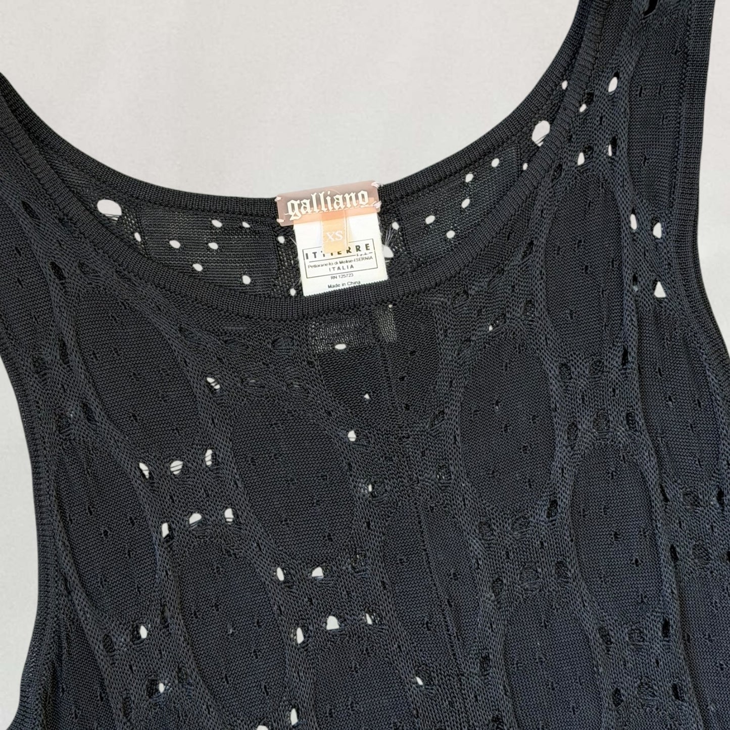 John Galliano knitted dress