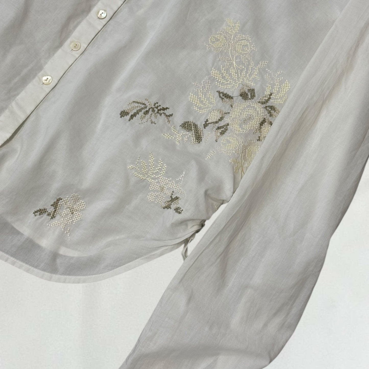 Marithé + François Girbaud embroidered shirt