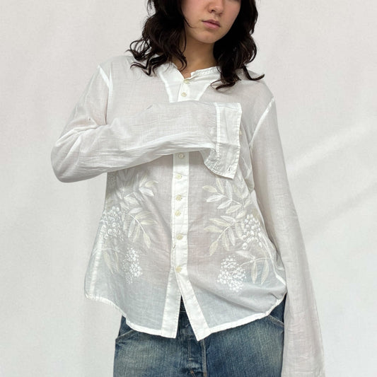 Marithé + François Girbaud embroidered shirt
