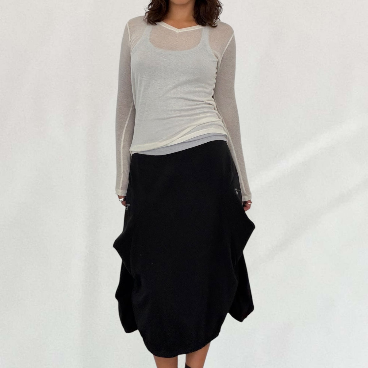 Marithé + François Girbaud pleated skirt