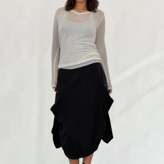 Marithé + François Girbaud pleated skirt