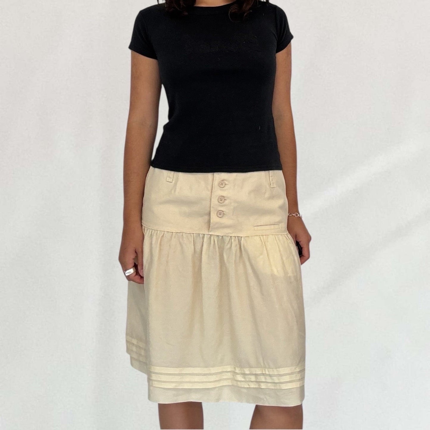 Miu Miu drop waist skirt