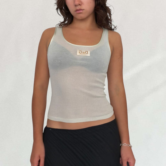 Dolce & Gabbana semi sheer tank