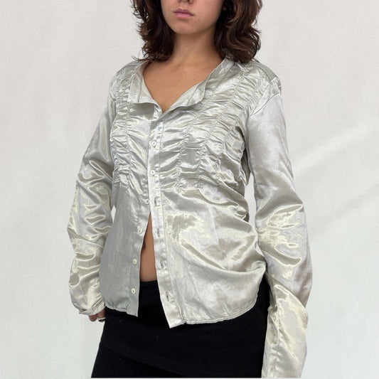 Marithé + François Girbaud satin shirt