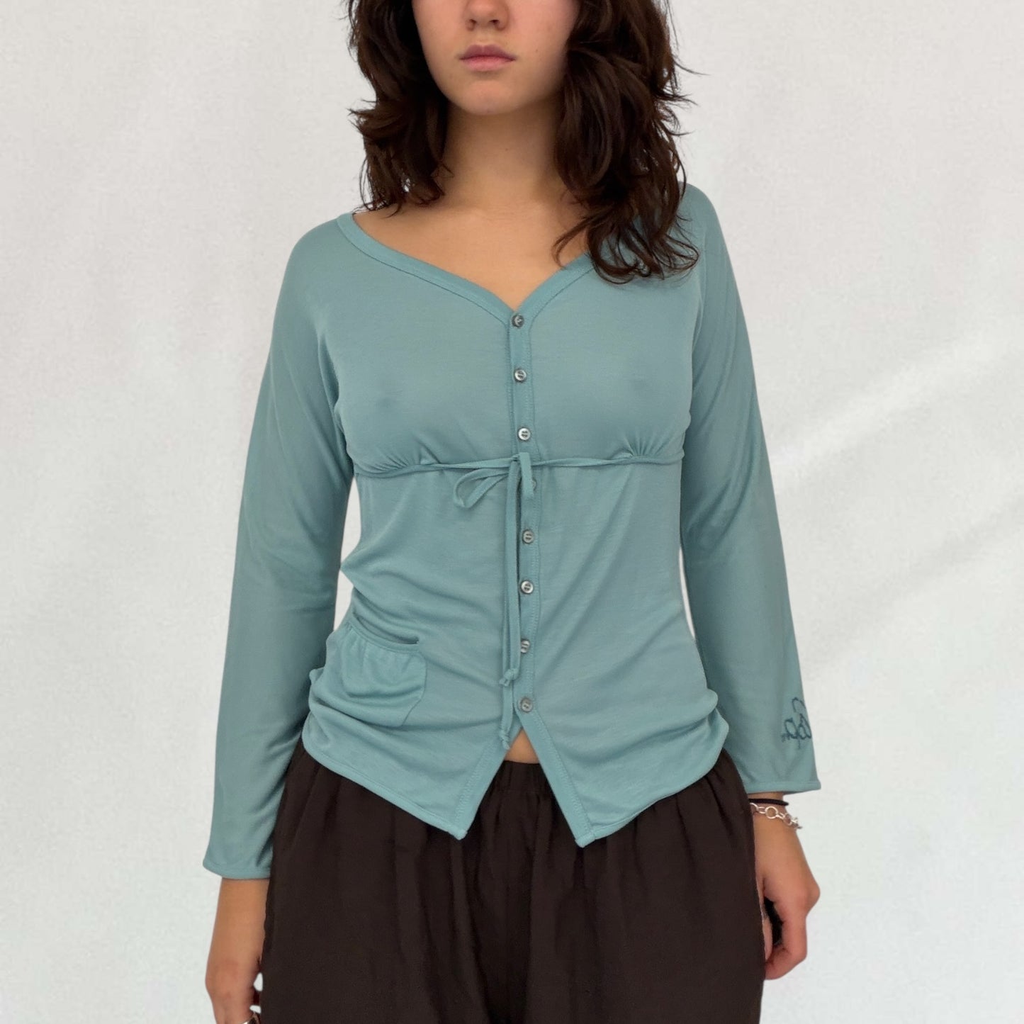 Cop Copine button up top