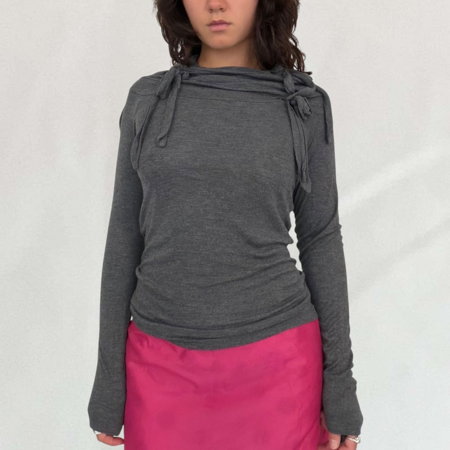 Cop Copine bow detail top