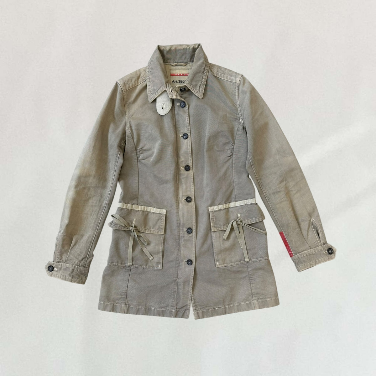Prada button up trench