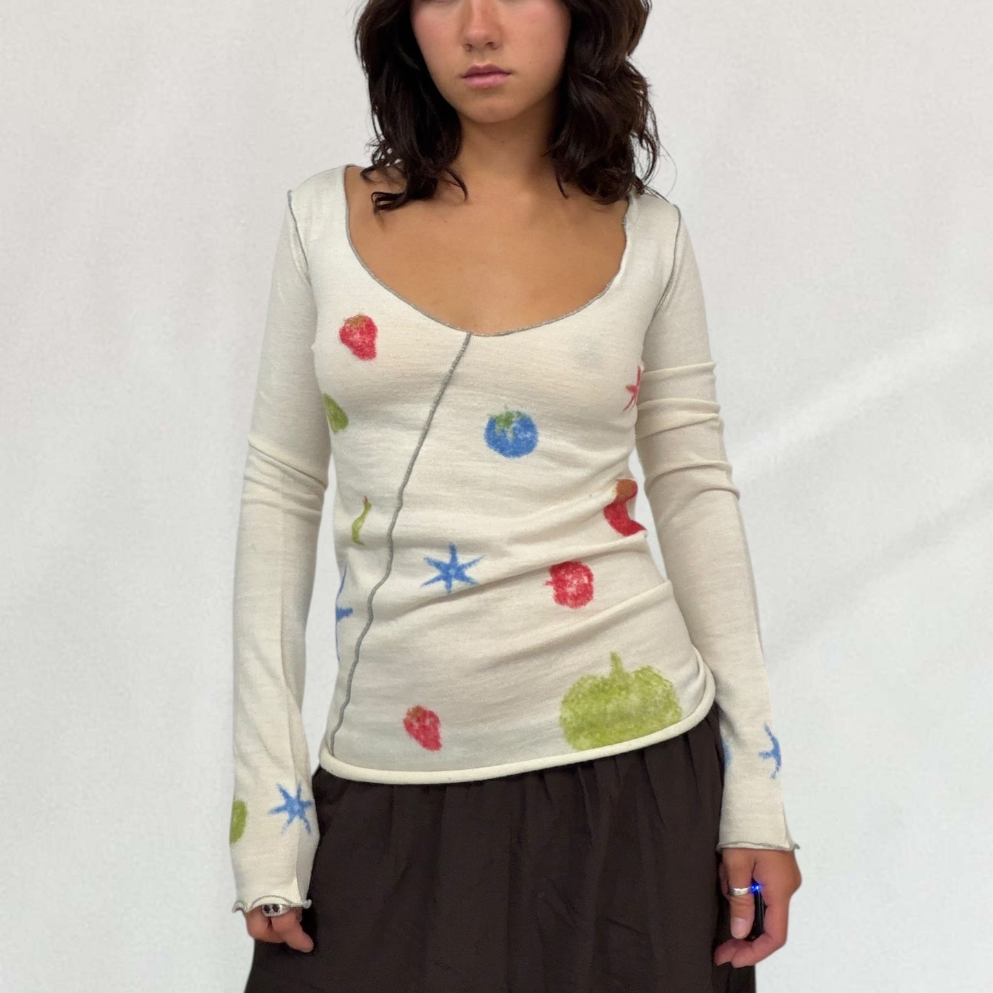 Marithé + François Girbaud fruit top