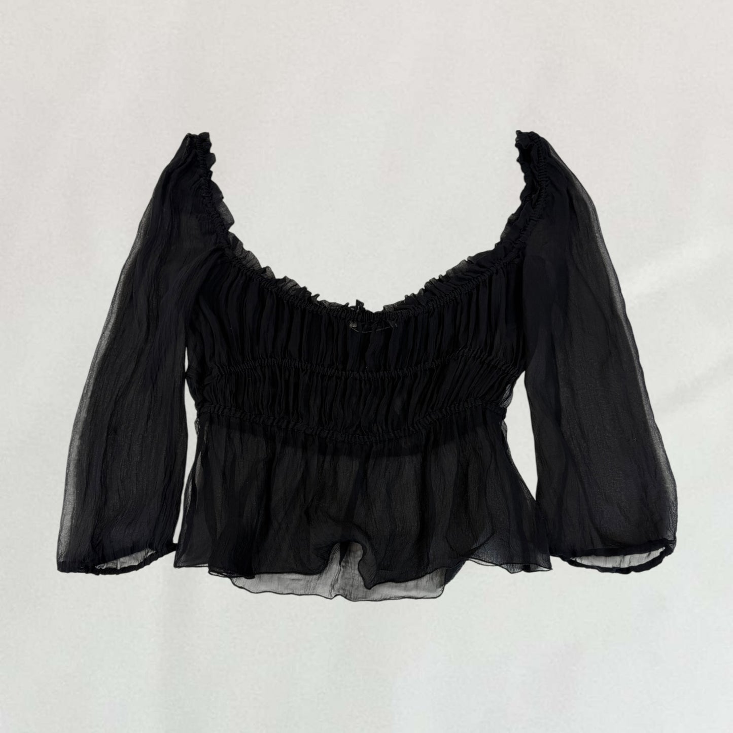 Prada sheer blouse