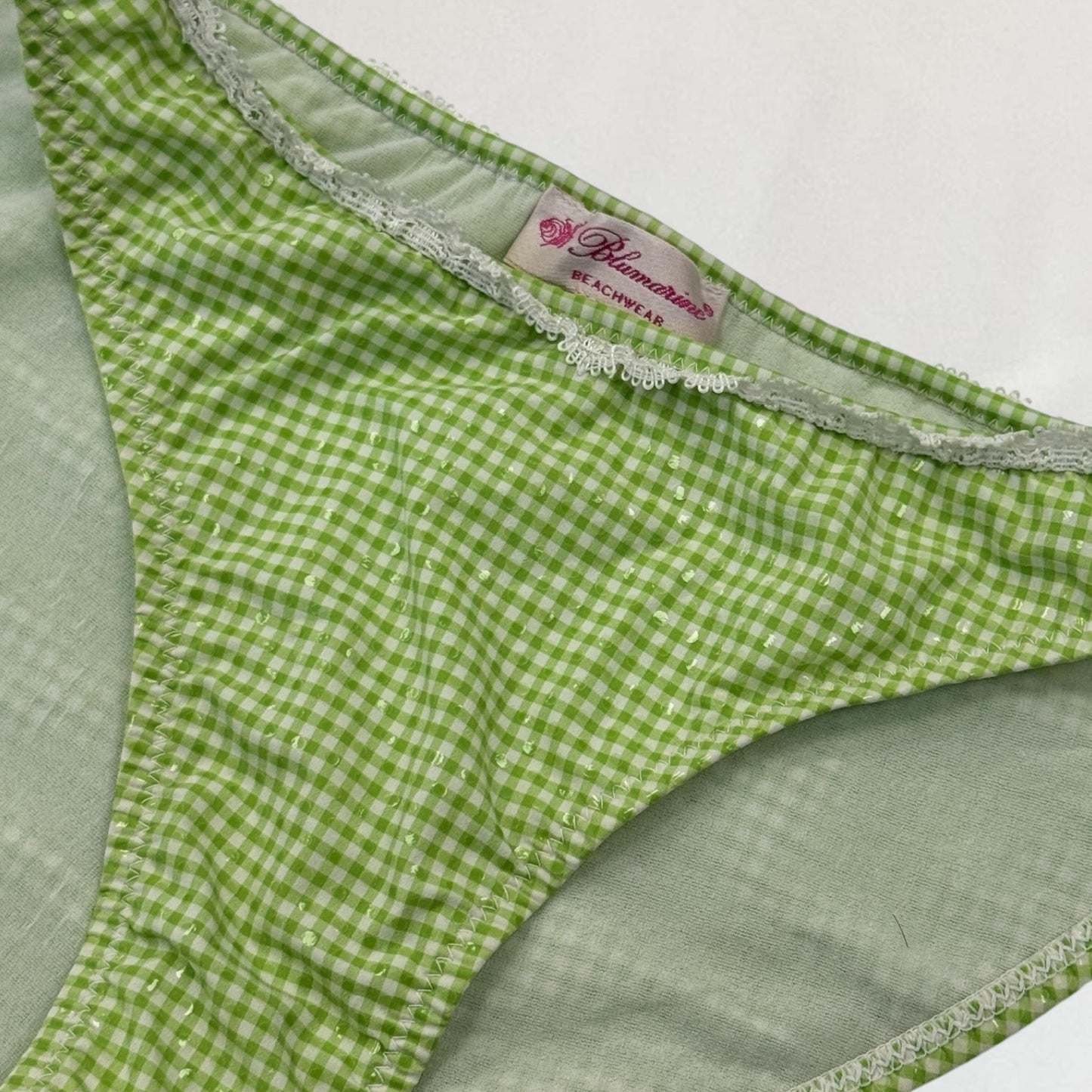 Blumarine gingham bikini