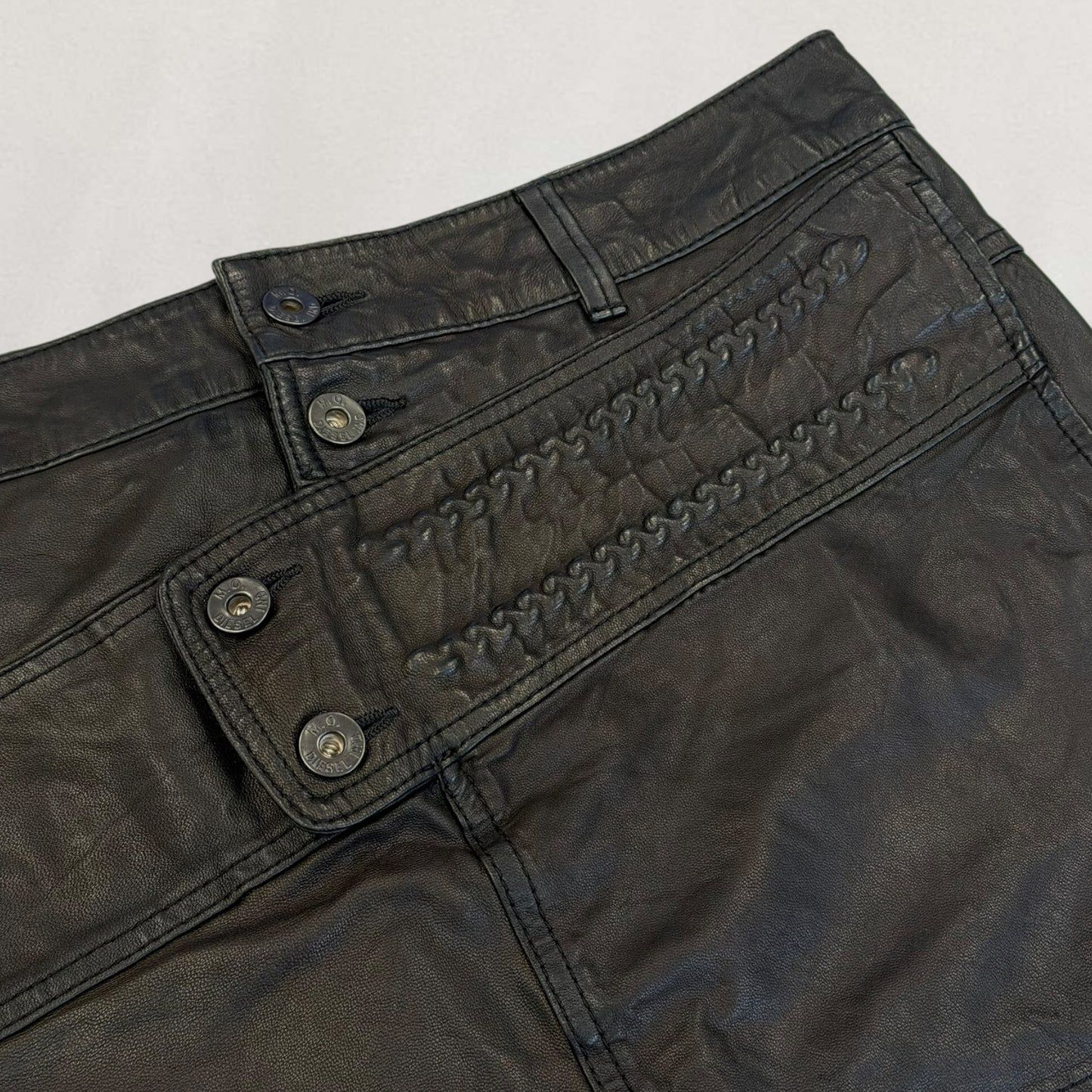 Diesel leather skirt