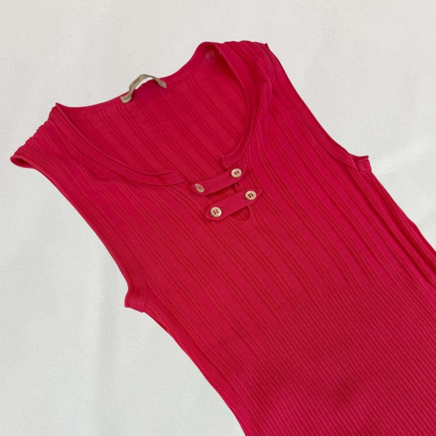 Marithé + François Girbaud ribbed vest