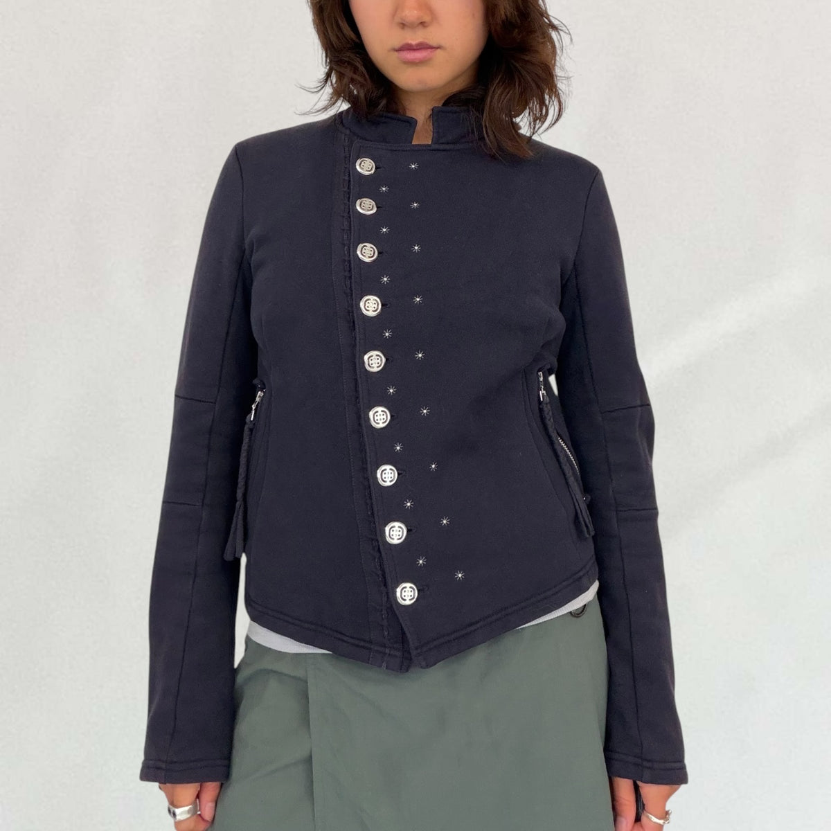 Marithé + François Girbaud asymmetric jacket