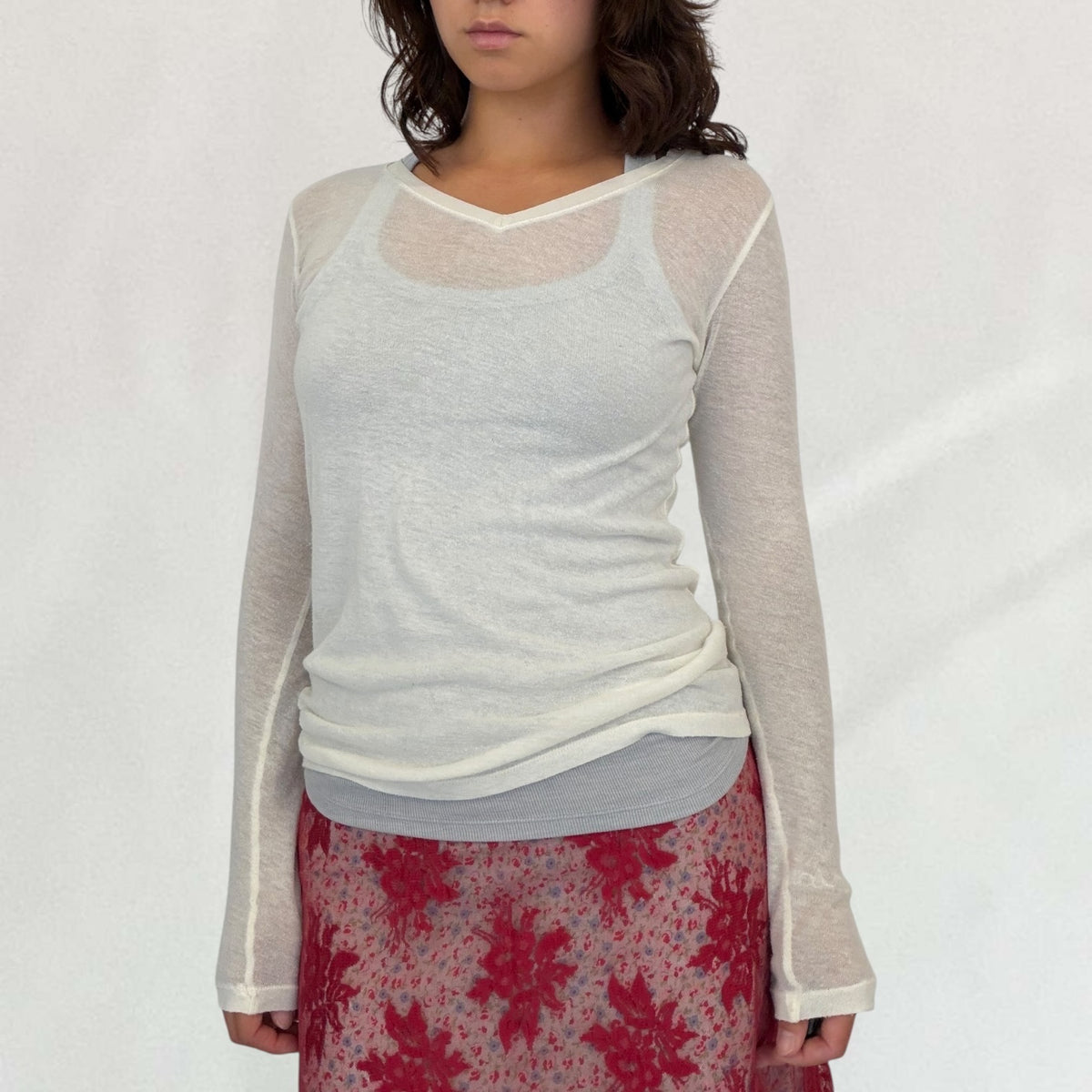 Marithé + François Girbaud sheer top