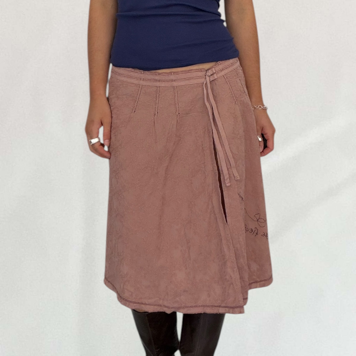Vintage pink Cop Copine two piece skirt and capri set
