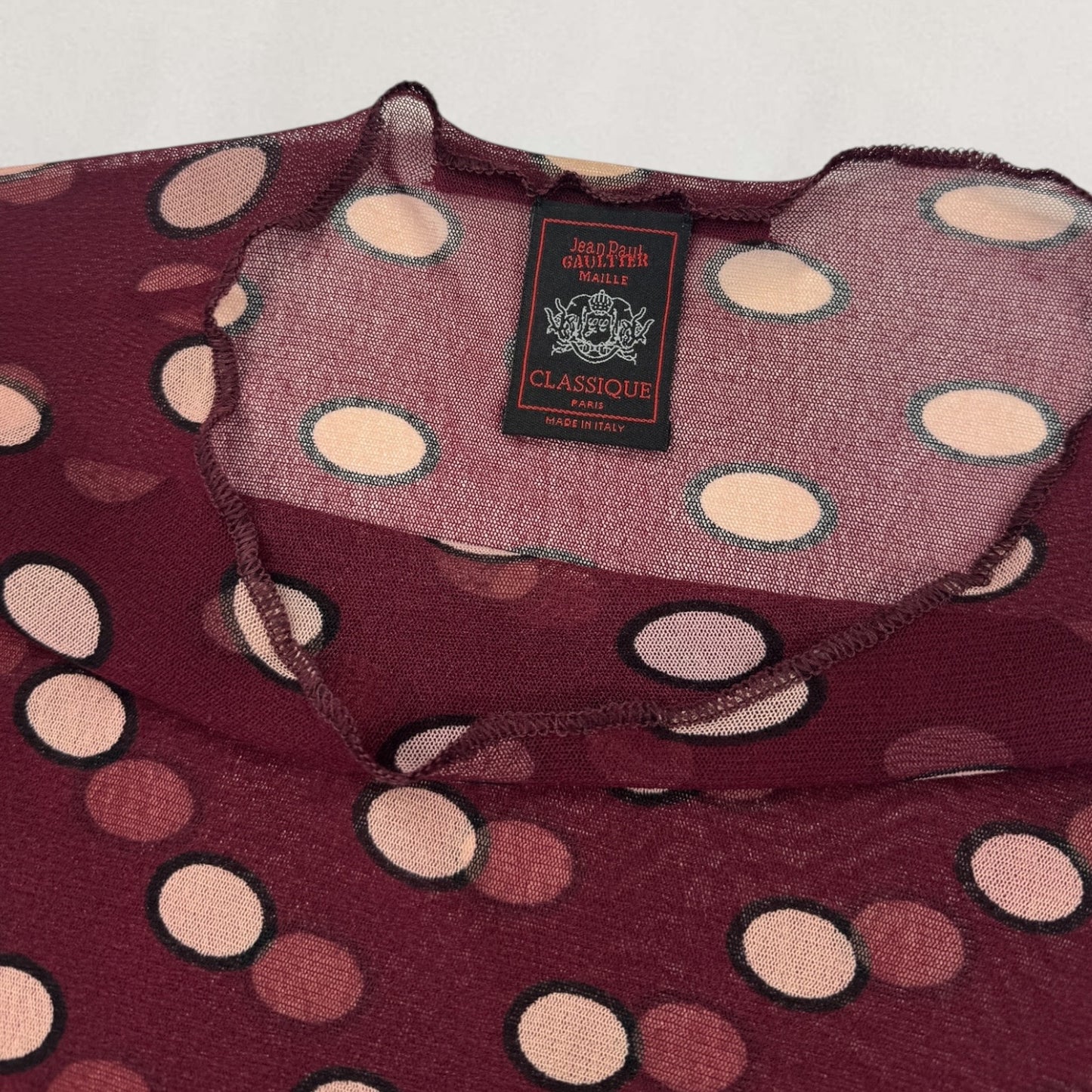 Jean Paul Gaultier polka dot top