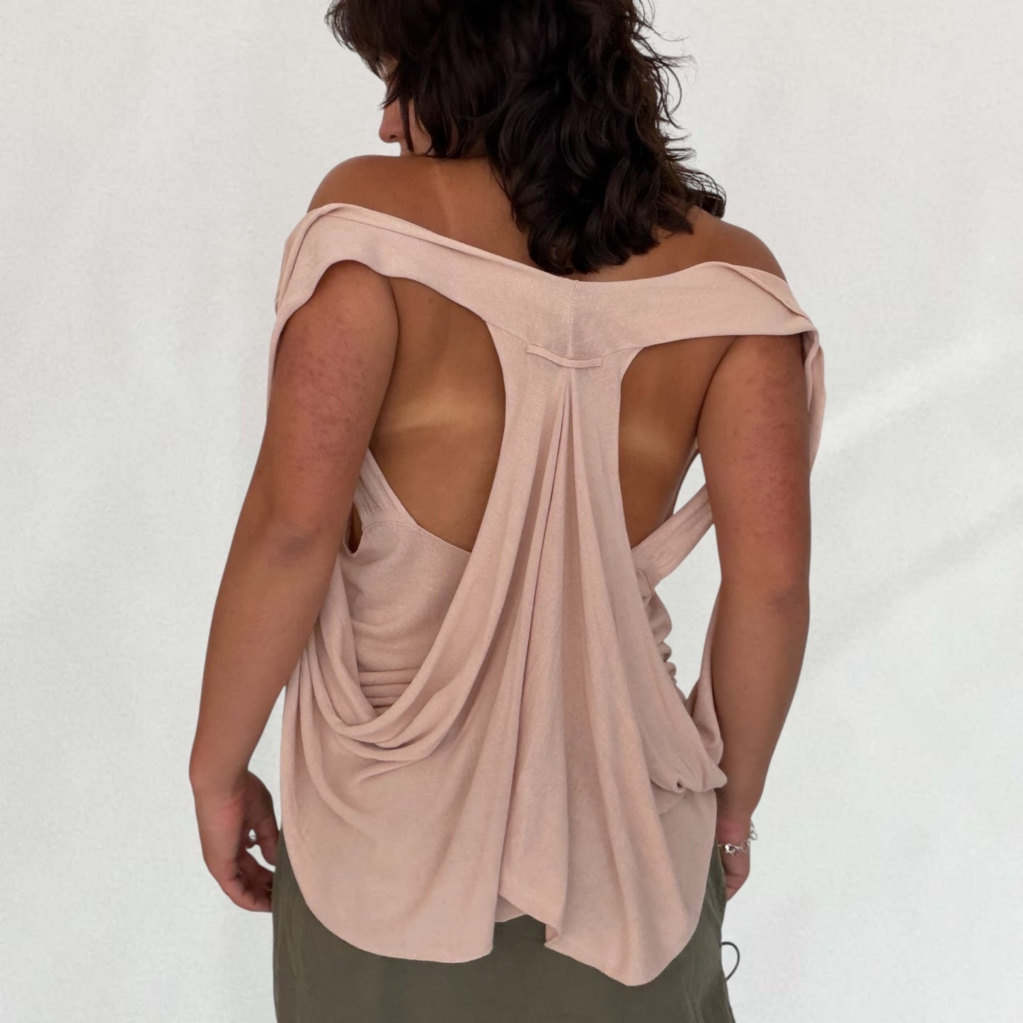 Jean Paul Gaultier cowl neck top