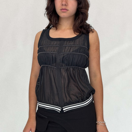 Cop Copine zip front top