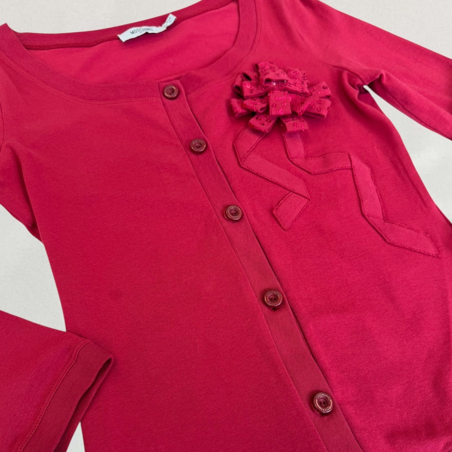 Moschino rosette cardigan