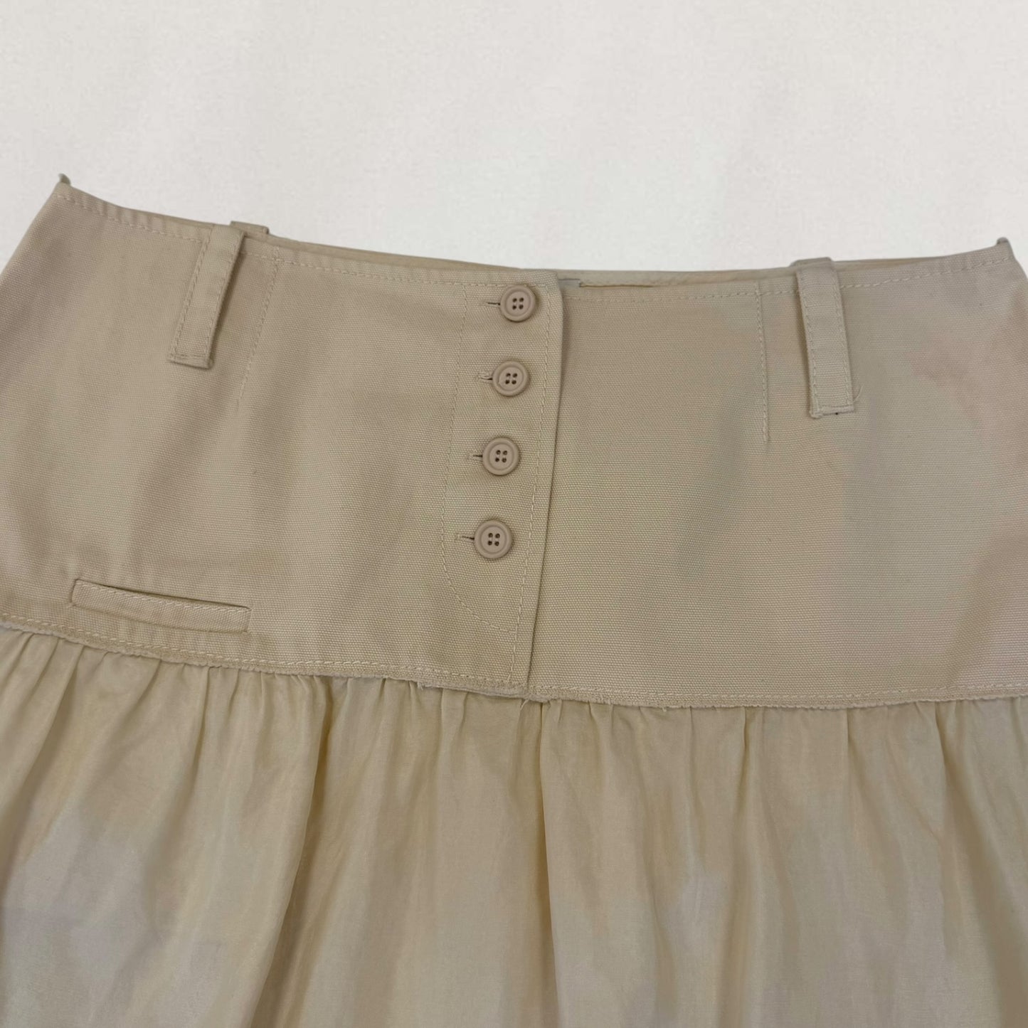 Miu Miu drop waist skirt