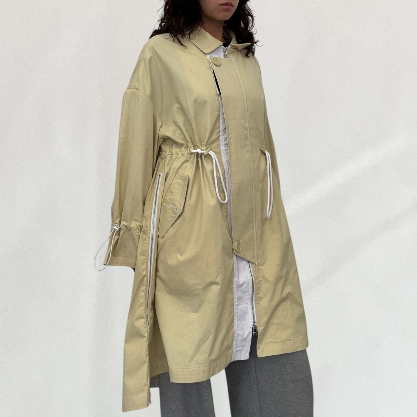 Cop Copine ruched trench coat