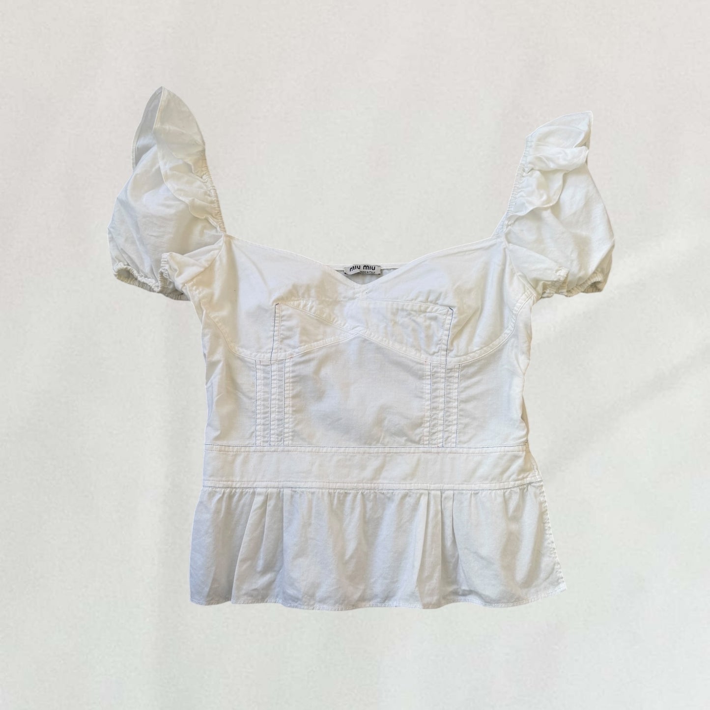 Miu Miu milkmaid blouse