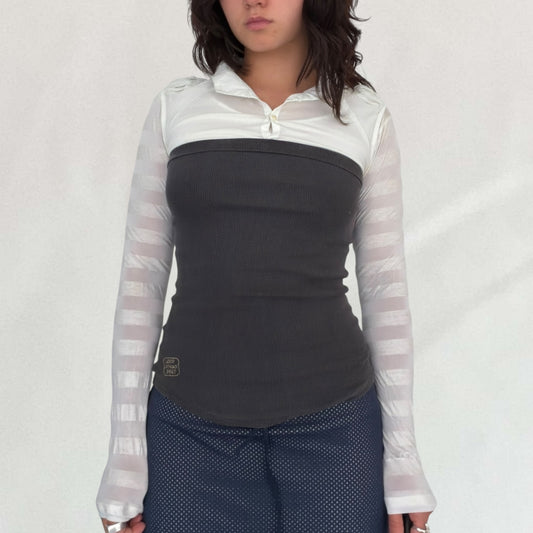 Cop Copine double layered top