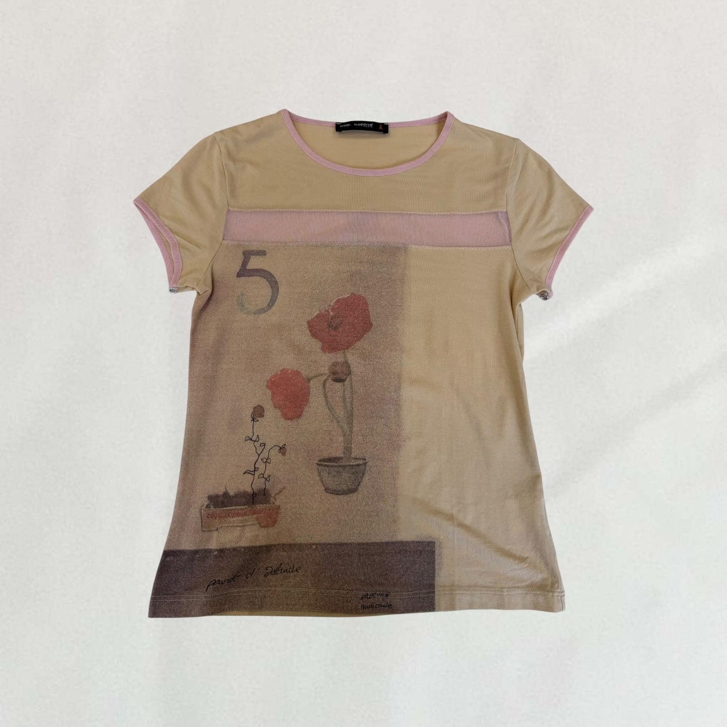 Cop Copine flower T-shirt