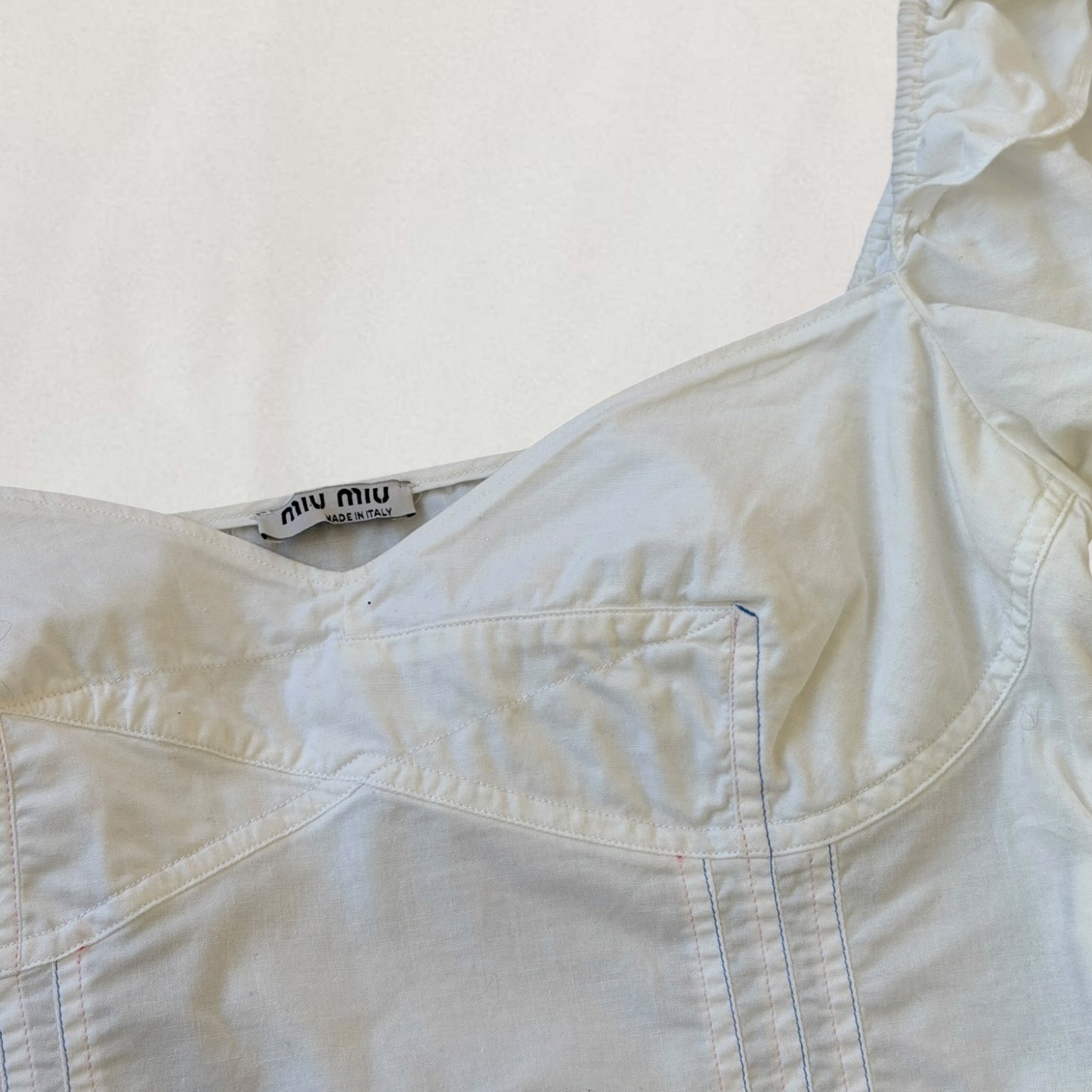 Miu Miu milkmaid blouse