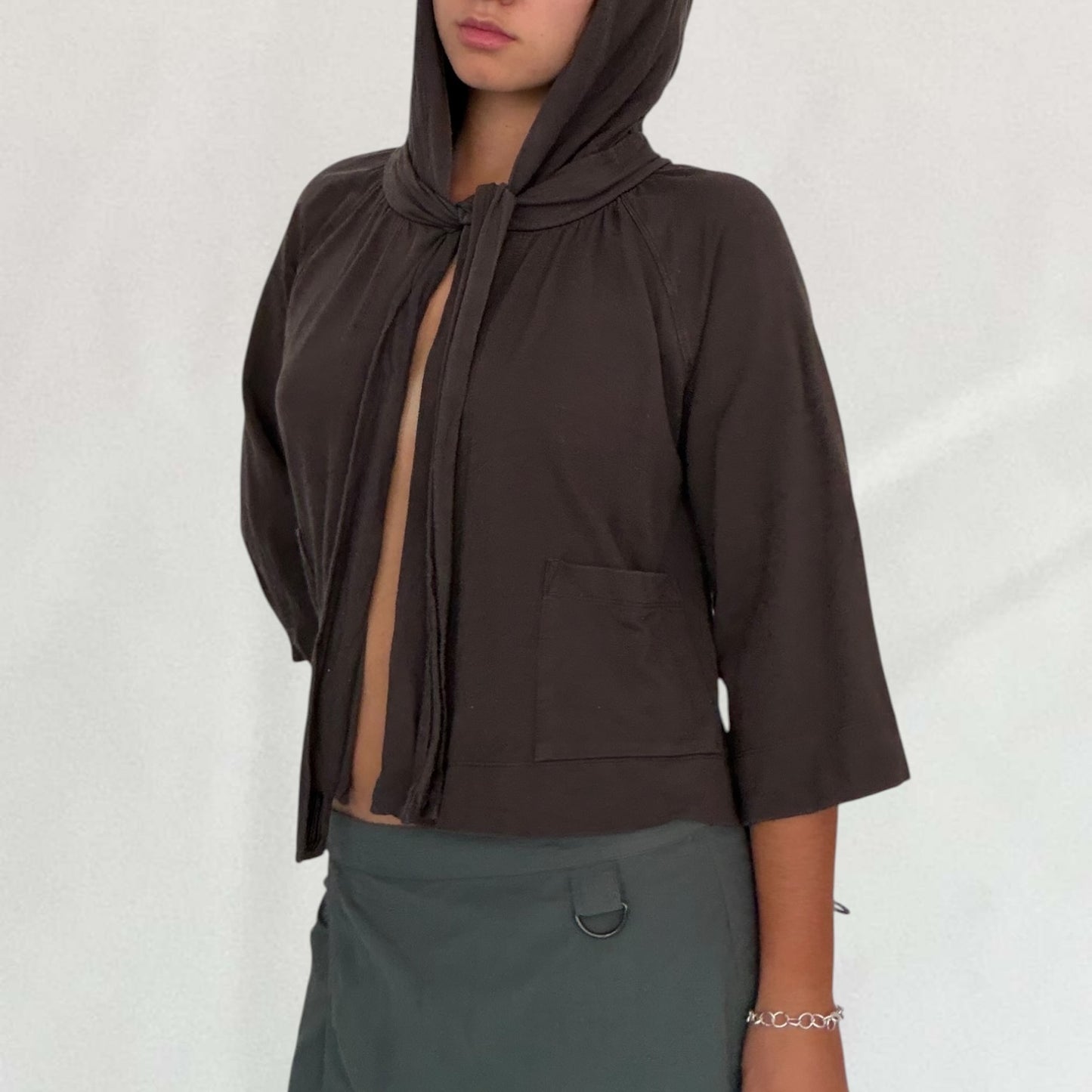 Cop Copine hooded poncho