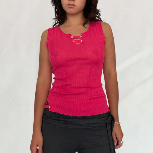 Marithé + François Girbaud ribbed vest