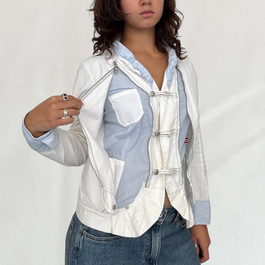 Marithé + François Girbaud hidden pocket jacket