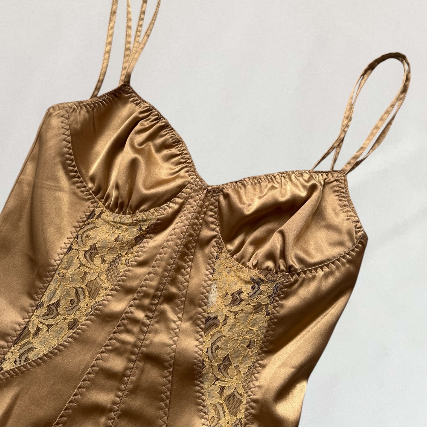 Dolce & Gabbana satin fitted cami top