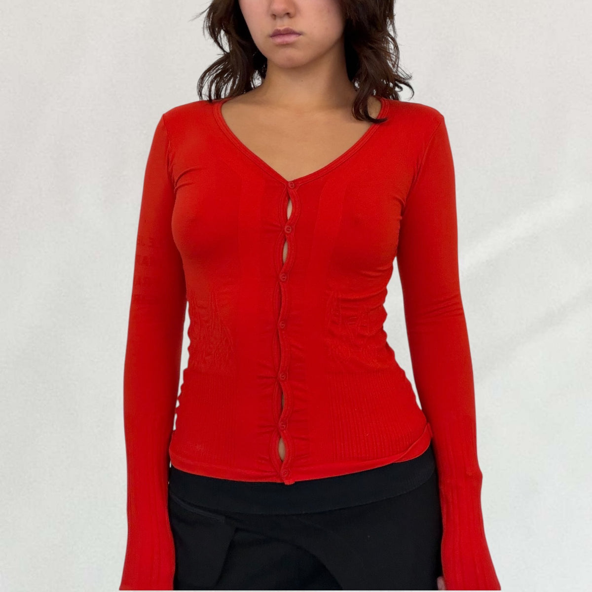 Marithé + François Girbaud stretch cardigan