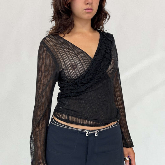 Roberto Cavalli knitted wrap top
