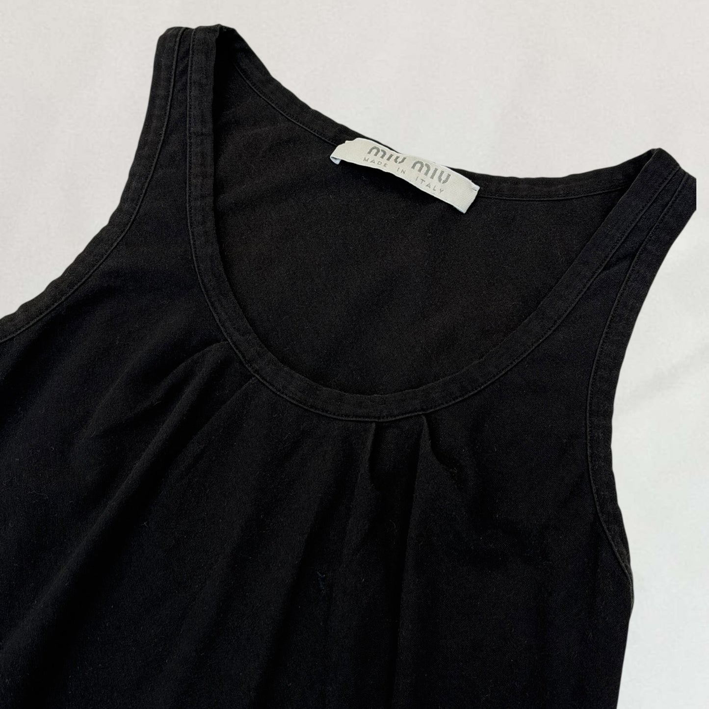 Miu Miu pleated tank top