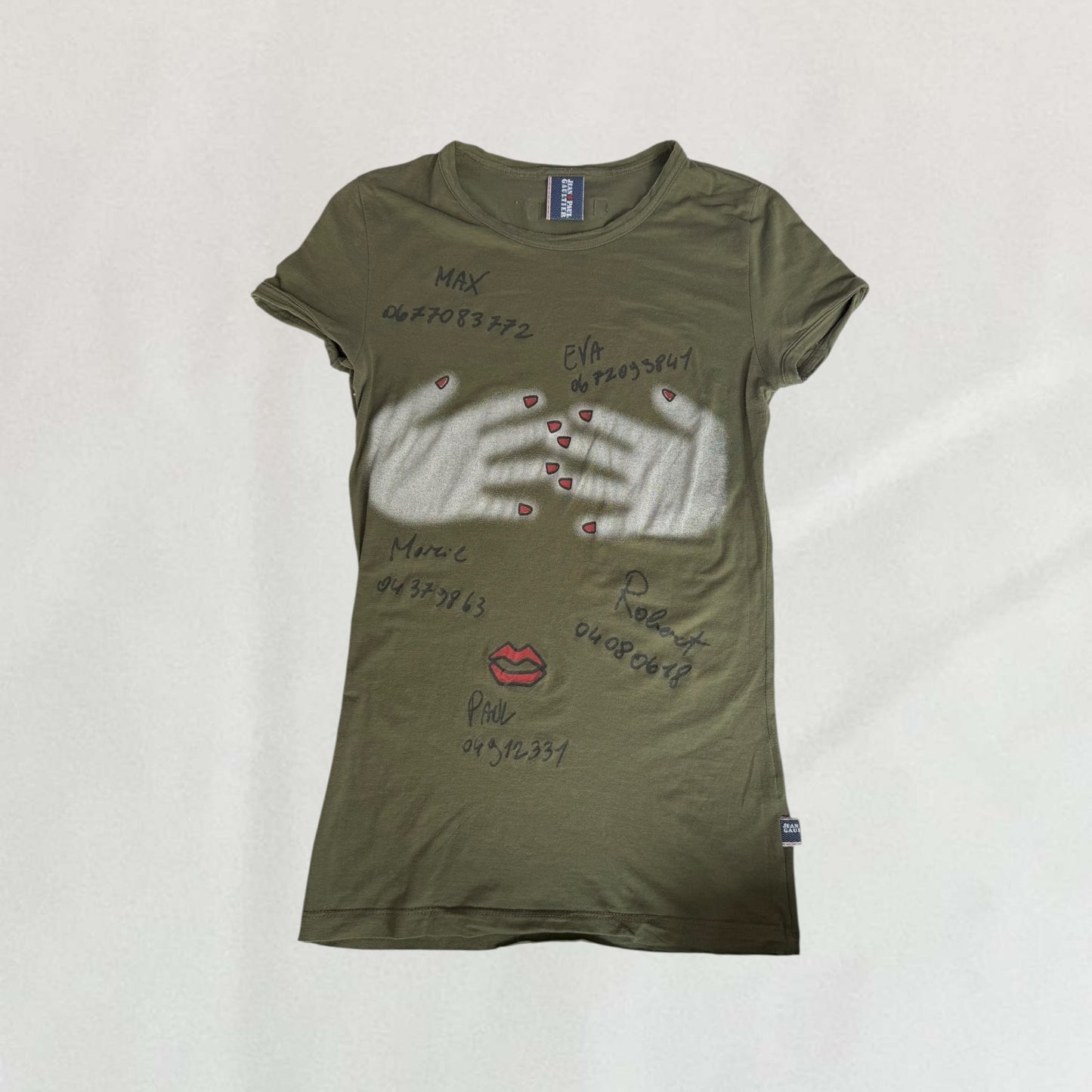 Jean Paul Gaultier hand print T-shirt