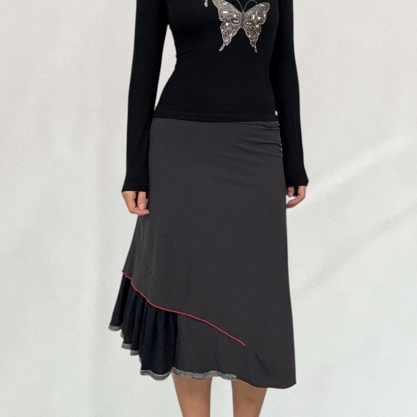Marithé + François Girbaud midi skirt