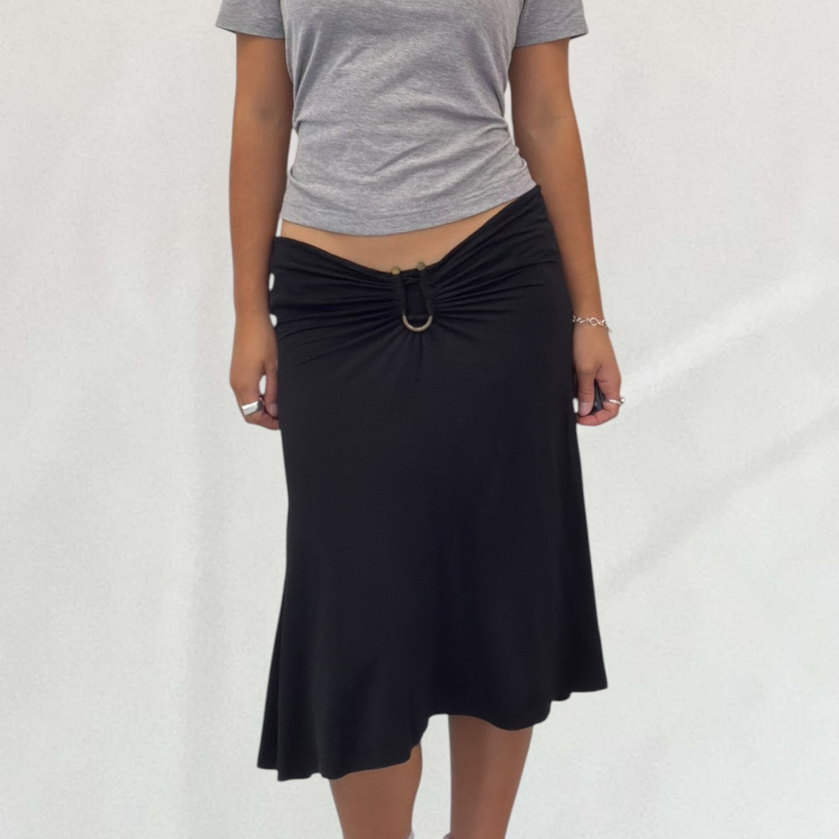 Roberto Cavalli slinky midi skirt