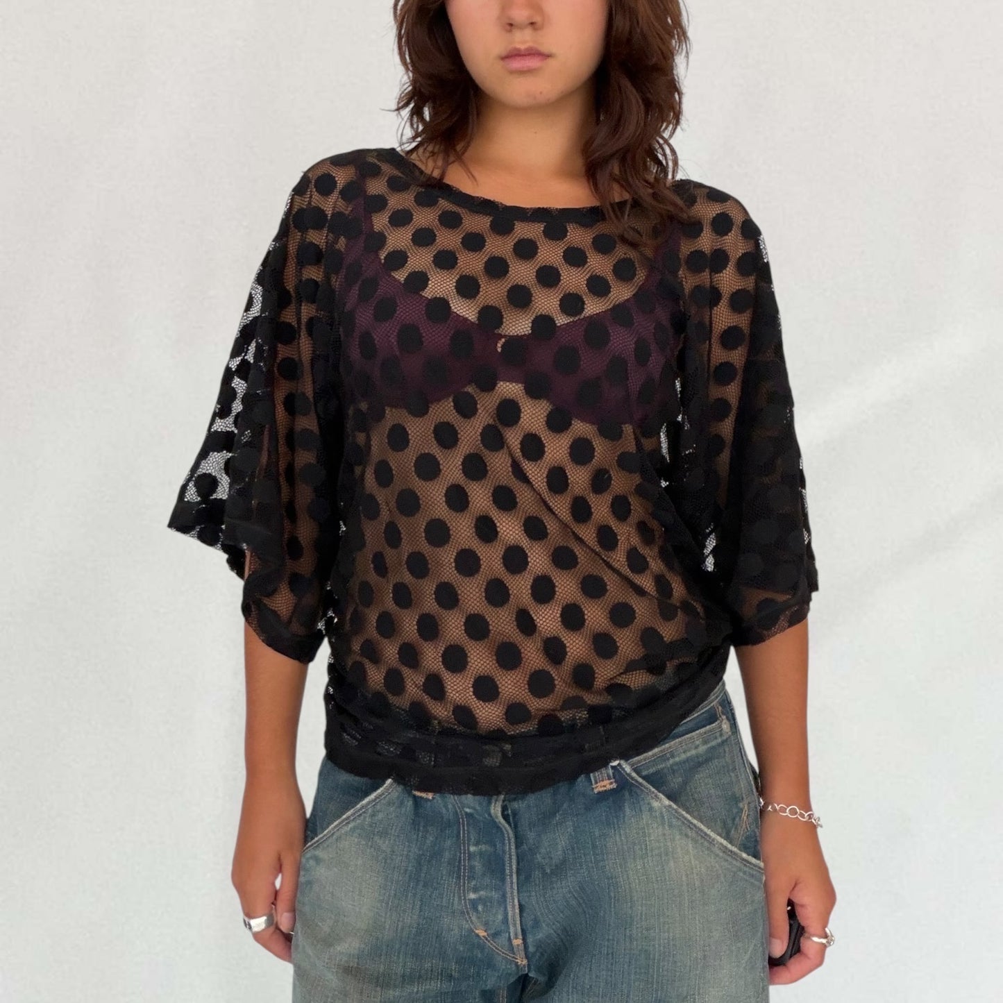 Jean Paul Gaultier polka dot top