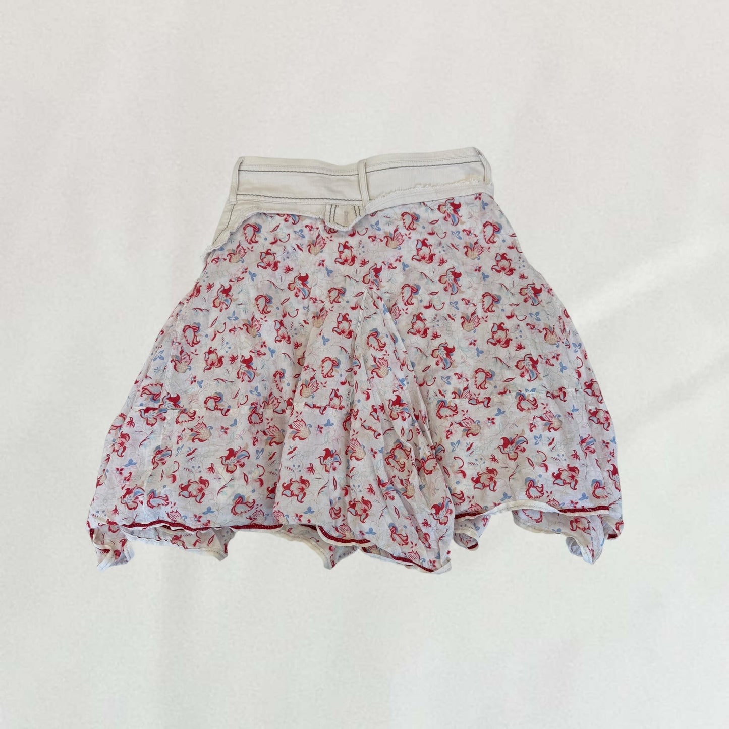 Marithé + François Girbaud floral skirt