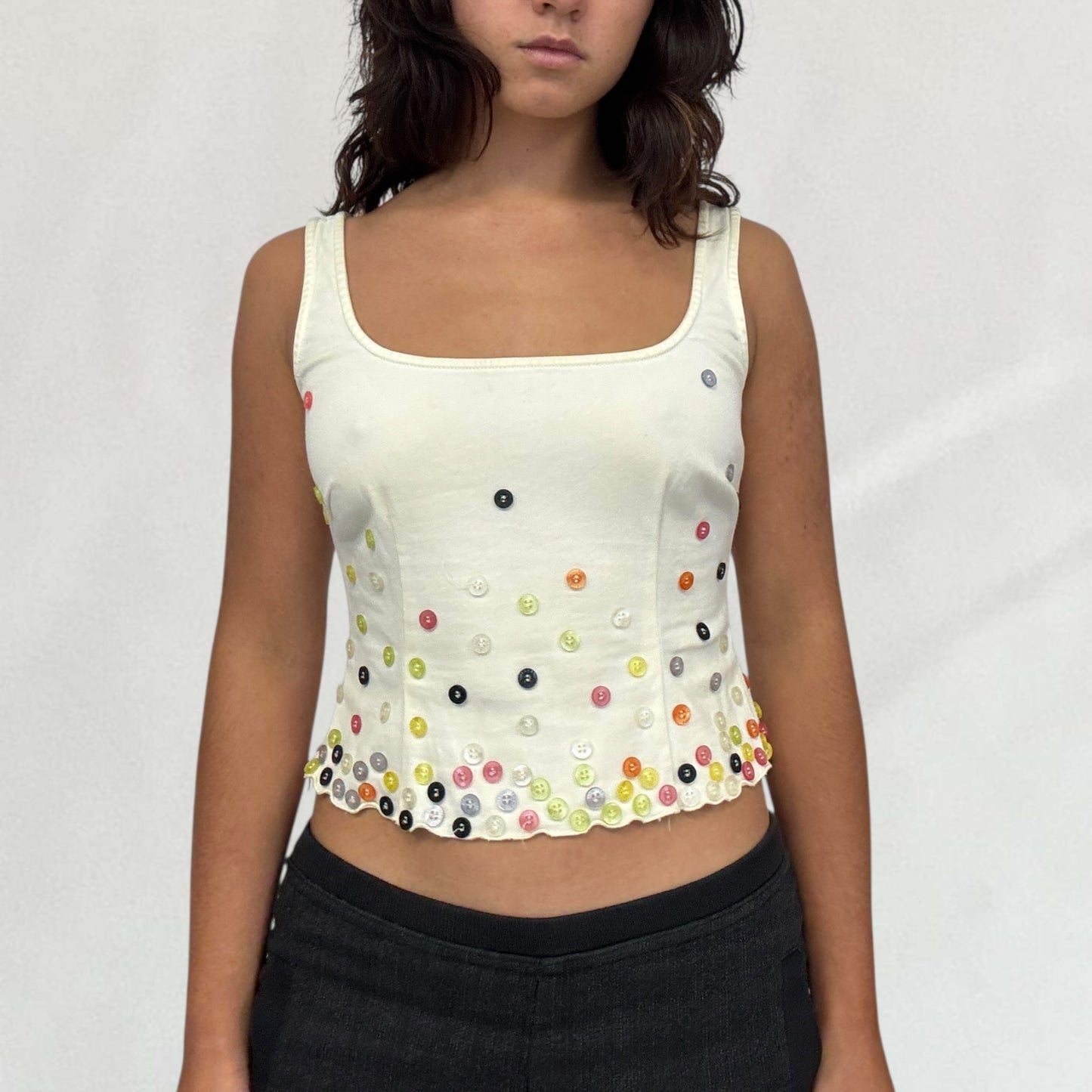 Moschino button detail vest