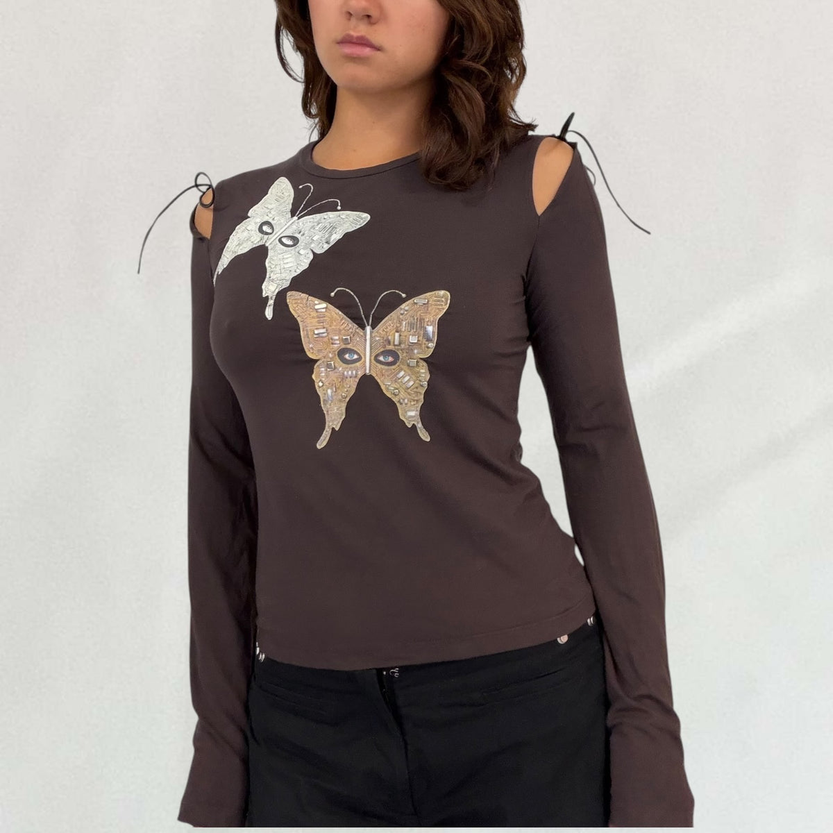Roberto Cavalli butterfly top