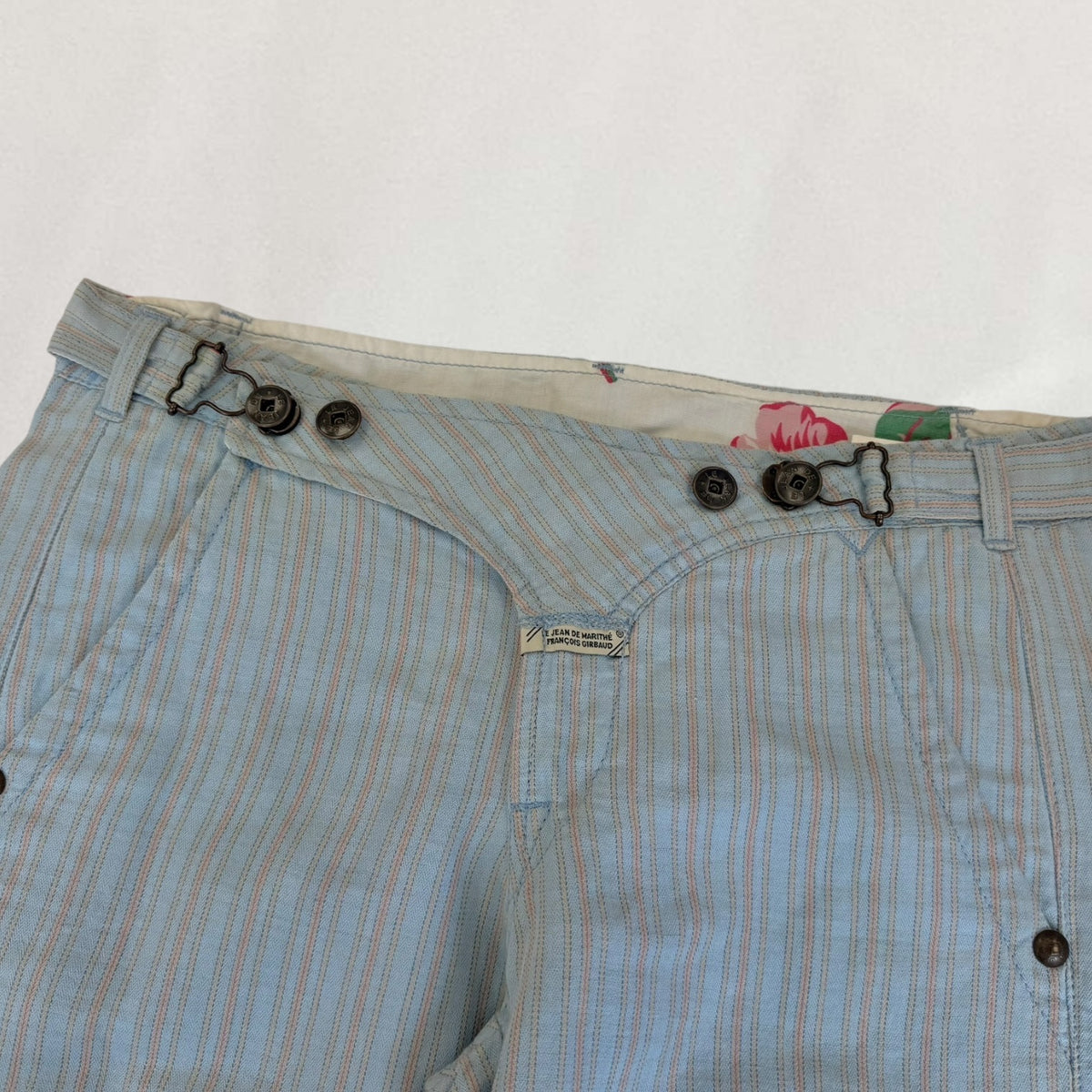 Marithé + François Girbaud buckle detail trousers