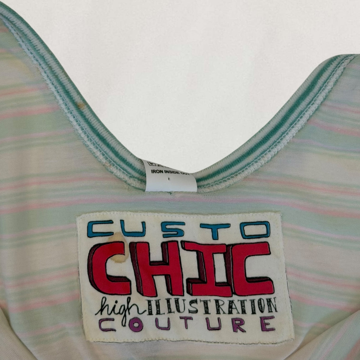 Multi-coloured Custo Barcelona striped tank