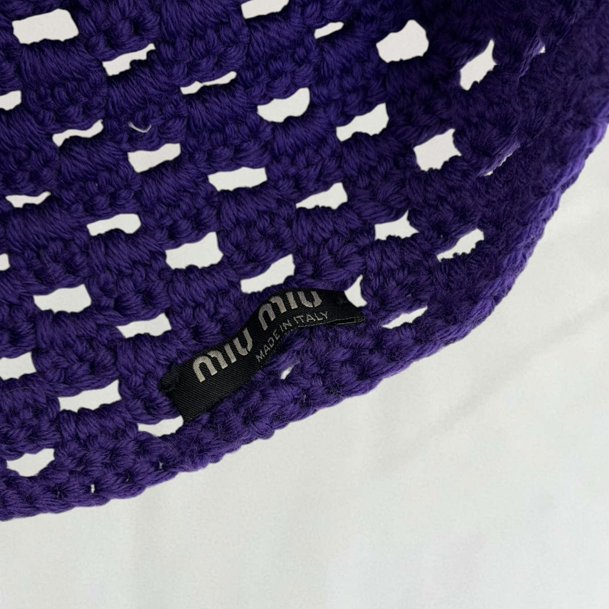 Miu Miu crochet hat