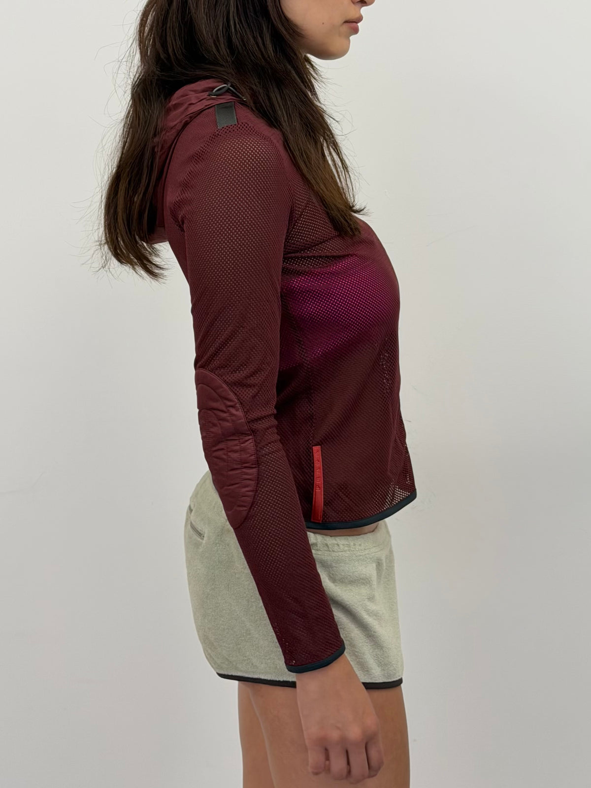 Vintage Prada Sport burgundy zip up jumper – Vival Studios